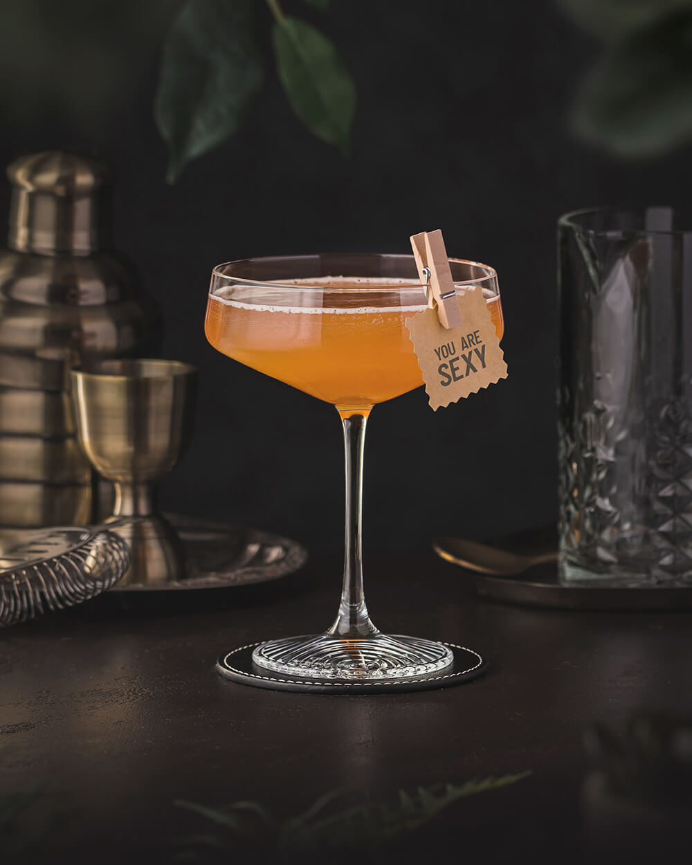 Sloe & Sexy - a modern cocktail with champagne and sloe gin.