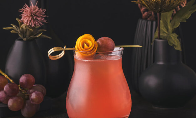 Fall Enzoni – Bourbon, Campari and Red Grapes